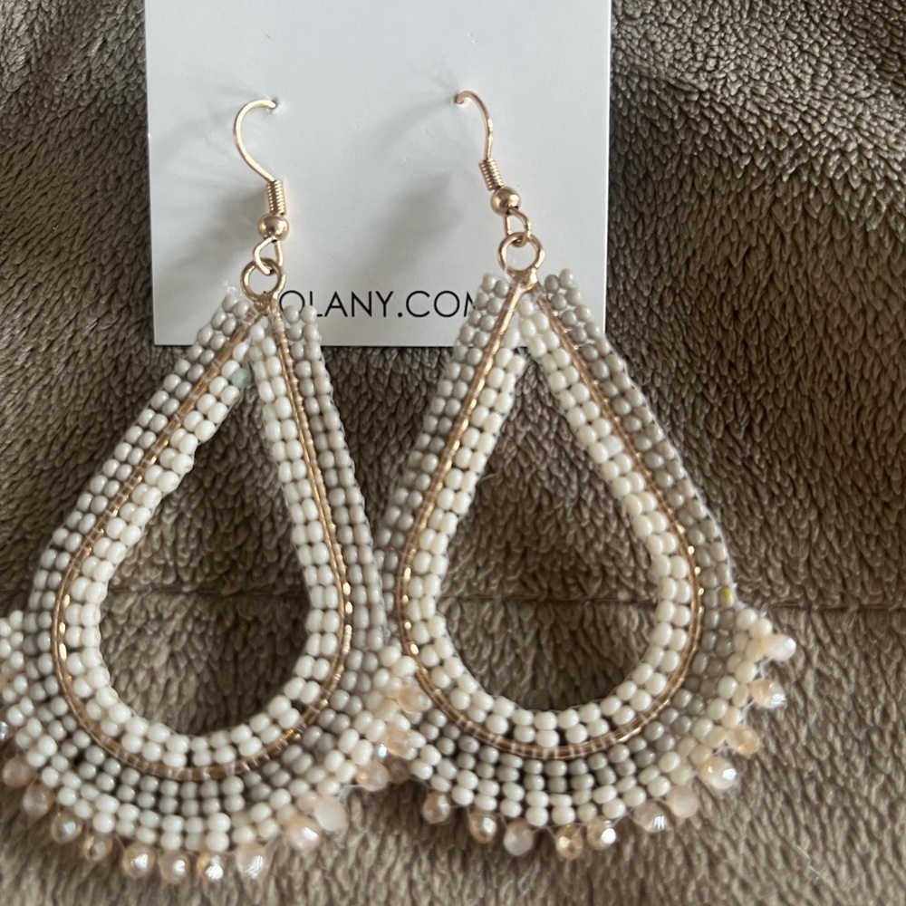 Beautiful crystal beaded fashion earrings from-    LOLA NEW YORK